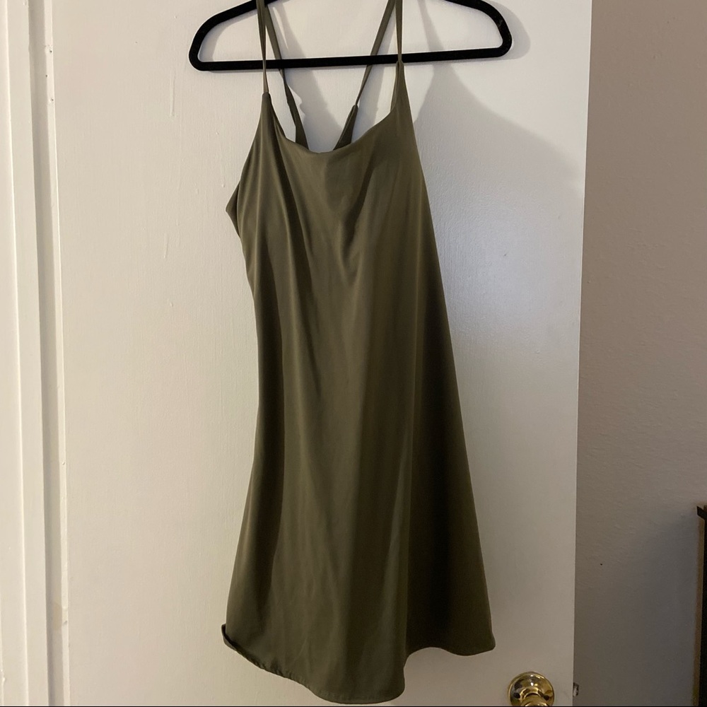 Halara Exercise Active Dress Olive Green 3X